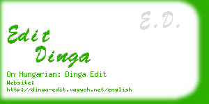 edit dinga business card